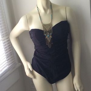 Anne Cole Control One Piece Swimsuit Black Size 16